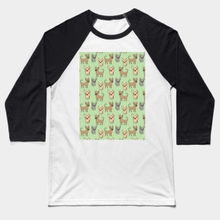 Chihuahua chihuahuas - green Baseball T-Shirt